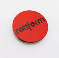 Rotiform Rood / Zwart Center Caps x 4